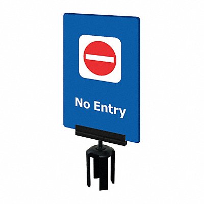 Acrylic Sign Blue No Entry MPN:S14-P-23-7X11-V-HDSB-1701-33