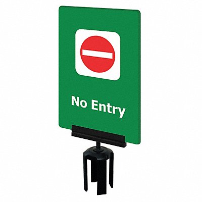 Acrylic Sign Green No Entry MPN:S14-P-28-7X11-V-HDSB-1701-33