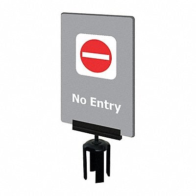 Acrylic Sign Gray No Entry MPN:S14-P-36-7X11-V-HDSB-1701-33