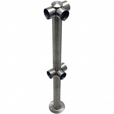 Adapta-Rail 3 Way Post Satin Stainless MPN:2L5-36-3WAY-3S