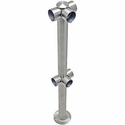 Adapta-Rail 3 Way Post Polished Chrome MPN:ADAPTARAIL-2L-5-36-3WY-1P