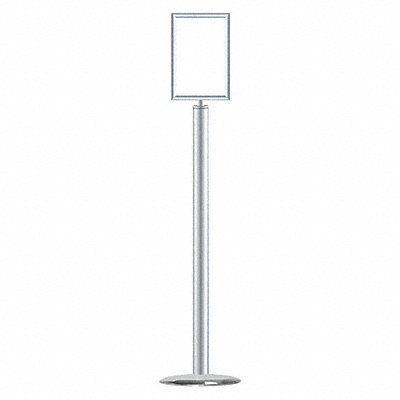 Sign Holder 7In X11In Frame Satin Chrome MPN:1310U-1S-0711HD-V