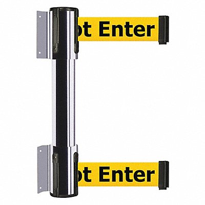 Belt Barrier Caution-Do Not Enter Chrome MPN:896T2-1P-MAX-YAX-C