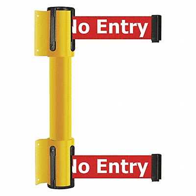 Belt Barrier 13 ft No Entry Yellow MPN:896T2-35-MAX-RBX-C