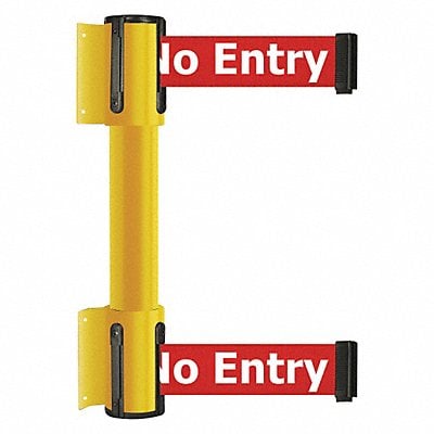 Belt Barrier 7-1/2 ft No Entry Yellow MPN:896T2-35-STD-RBX-C