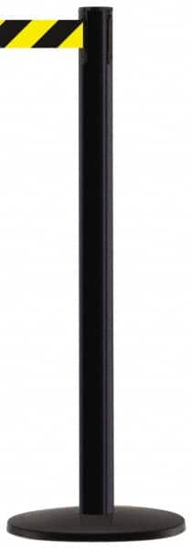 Free Standing Retractable Barrier Post: Metal Base MPN:889U-33-STD-D4