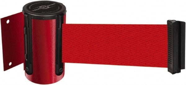 Pedestrian Barrier: Metal, Red, Wall Mount, Use with 898 Wall Receiver MPN:896-21-MAX-R5