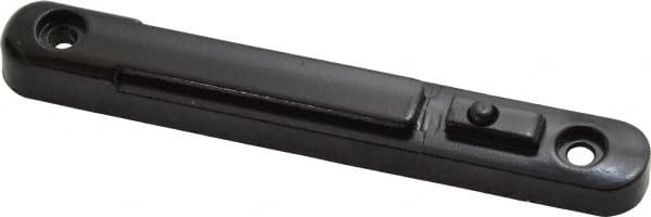 Pedestrian Barrier Wall Receiver & Wall Receptacle: Steel, Black, Use with Tensabarrier MPN:898METAL