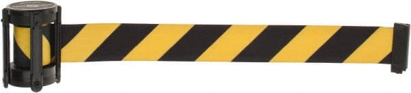 Pedestrian Barrier Replacement Cassette: Plastic, Black & Yellow, Use with Tensabarrier MPN:Cassette STD-D4