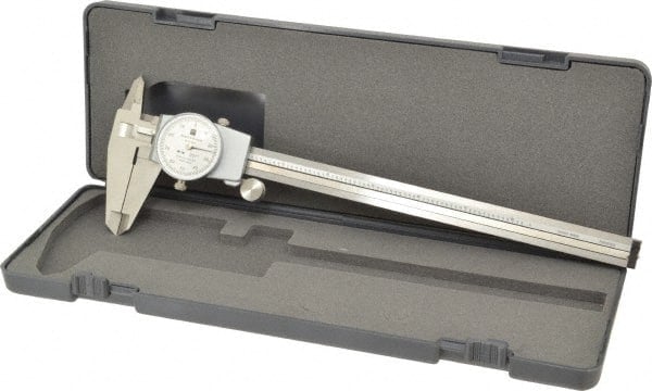 Dial Caliper: 8'' Range, 0.001'' Graduation, 0.1'' per Revolution MPN:599-579-8-1