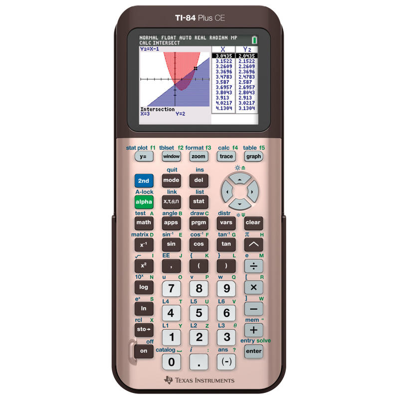 Texas Instruments TI-84 Plus CE Color Graphing Calculator, Rose Gold MPN:84PLCE/TBL/1L1/AL