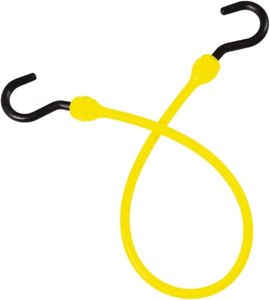 Bungee Cord Tie Down: Overmolded Nylon Hook, Non-Load Rated MPN:MBBC12NY