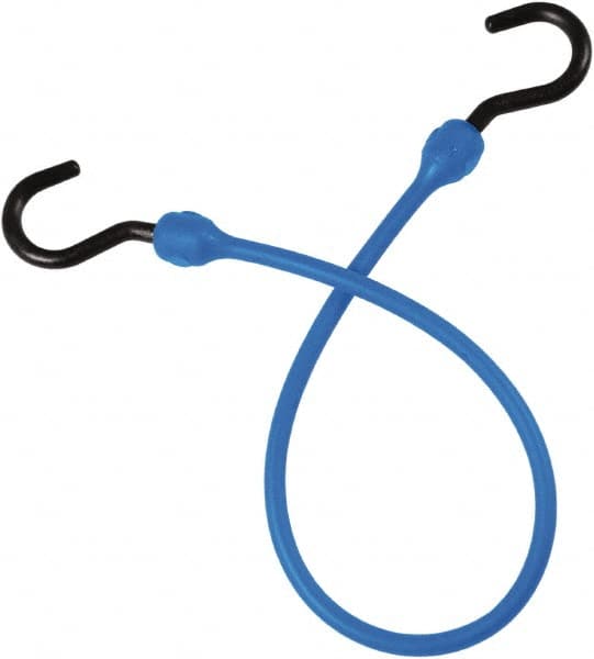 Bungee Cord Tie Down: Overmolded Nylon Hook, Non-Load Rated MPN:MBBC18NBL