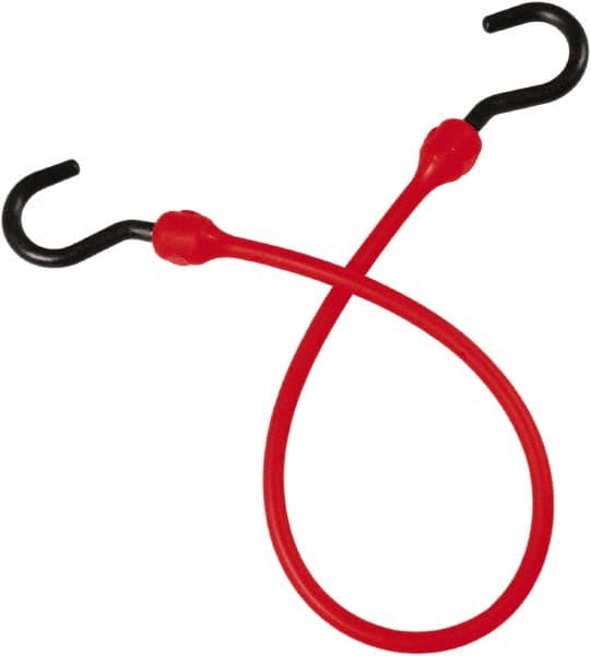 Bungee Cord Tie Down: Overmolded Nylon Hook, Non-Load Rated MPN:MBBC24NR