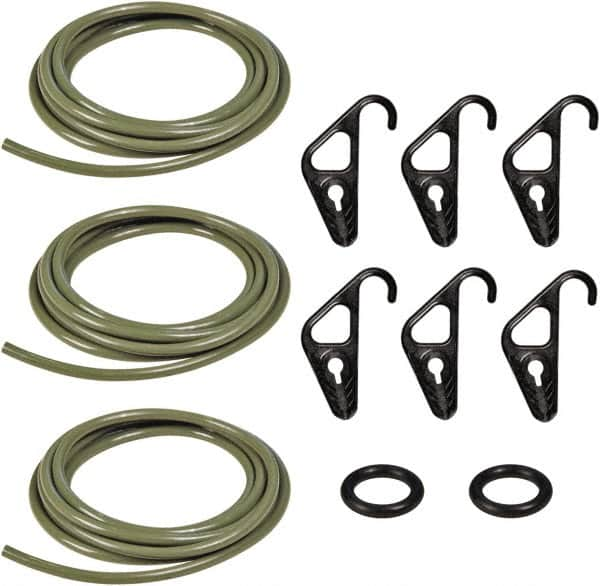 Adjustable Cargo Control Kit Tie Down: Molded Nylon Hook, Non-Load Rated MPN:MBBCC5/16MG