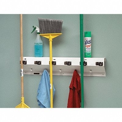 Mop and Broom Holder 34 in L White MPN:333-6 WHT2