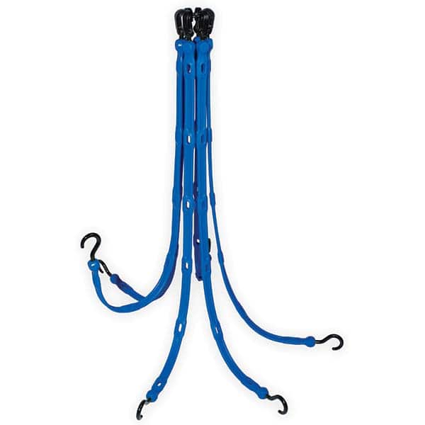FlexWeb Tie Down: Molded in Hook & Safety Clasp, Molded Nylon Hook & Overmolded Nylon Hook, Non-Load Rated MPN:FW36-6BL