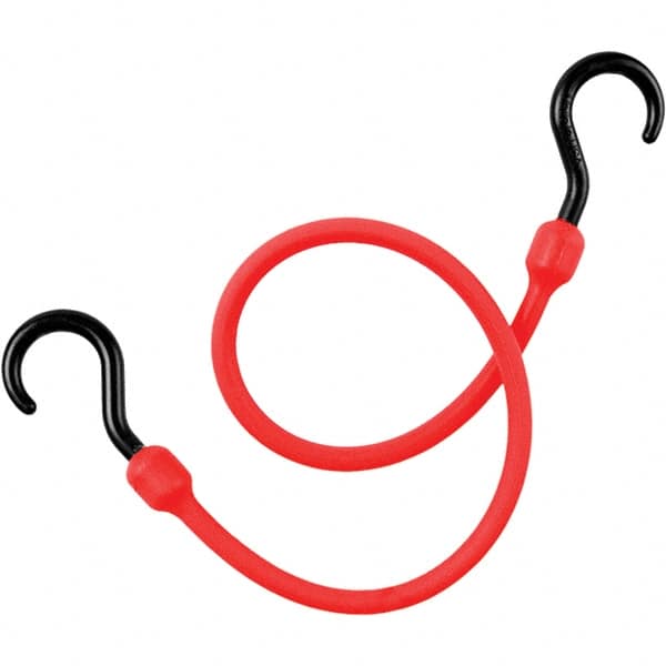 Bungee Cord Tie Down: Molded Nylon Hook, Non-Load Rated MPN:PC24R