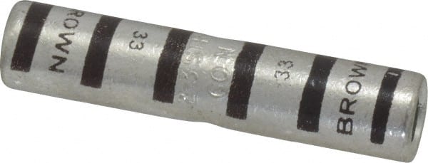 Butt Splice Terminal: Crimp-On Connection, 2 AWG MPN:54807