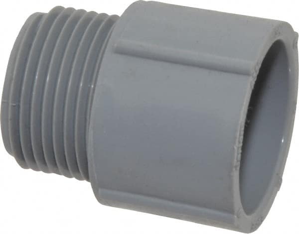 Conduit Male Adapter: For Rigid, Polyvinylchloride, 3/4