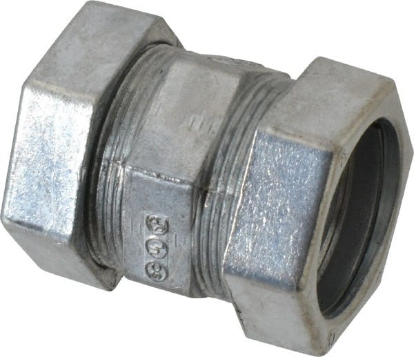 Conduit Coupling: For EMT, Die Cast Zinc, 1