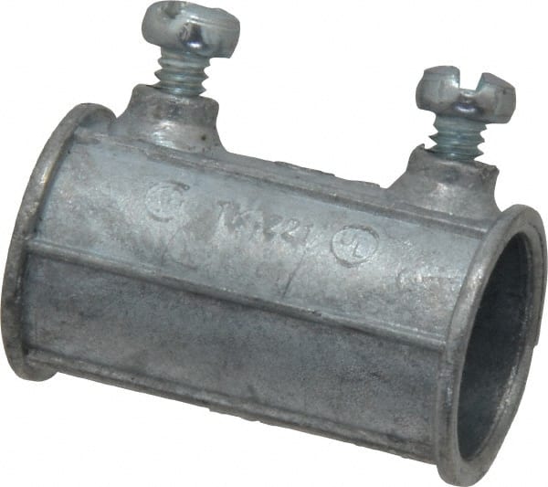 Conduit Coupling: For EMT, Die Cast Zinc, 1/2