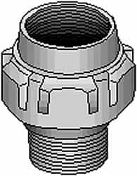 Conduit Male Union: For Rigid & Intermediate (IMC), Steel, 2