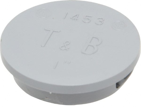 Electrical Enclosure Knockout Plug: Thermoplastic, Use with Rigid Conduit & IMC Conduit MPN:1453