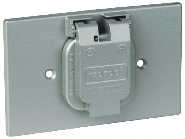 Single Receptacle Electrical Box Cover: Aluminum MPN:CCS