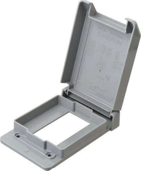 GFCI Receptacle Electrical Box Cover: Polycarbonate MPN:E98GFCN