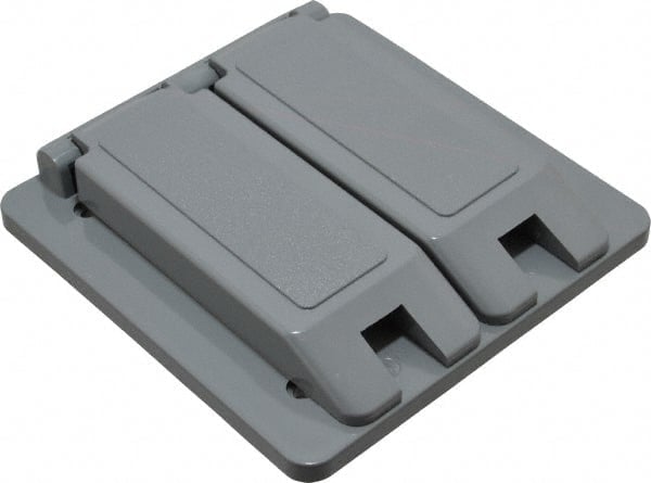 Duplex Receptacle Electrical Box Cover: Polycarbonate MPN:E9G2DDN