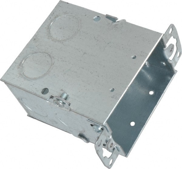 Electrical Switch Box: Steel, Rectangle, 3