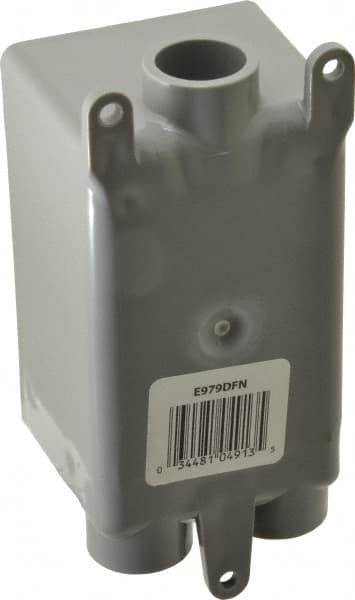 Electrical Junction Box: Polyvinylchloride, Rectangle, 4.54