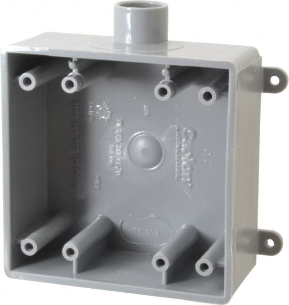 Electrical Switch Box: Polyvinylchloride, Rectangle, 4.62