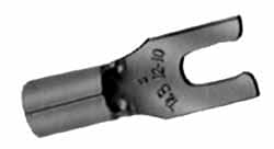 Locking Fork Terminal: Red, Non-Insulated, #10 Stud, Crimp MPN:A18-10FL