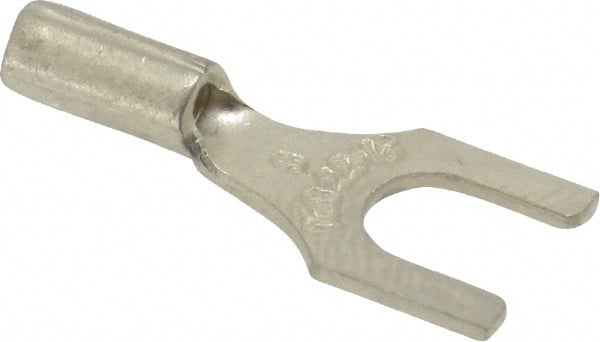 Standard Fork Terminal: Red, Non-Insulated, #8 Stud, Crimp MPN:A18-8F