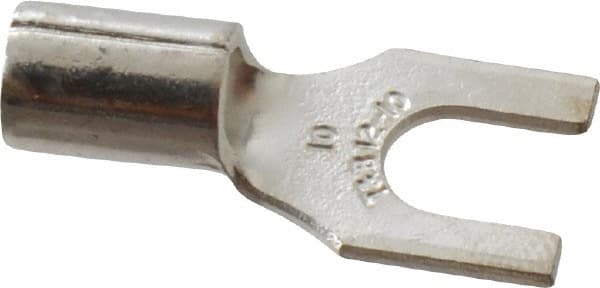 Standard Fork Terminal: Yellow, Non-Insulated, #10 Stud, Crimp MPN:C10-10F