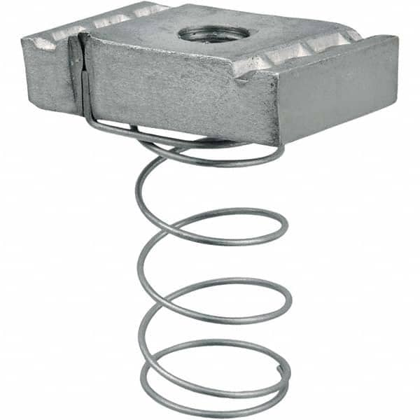 Strut Channel Spring Strut Nut: Use with 1-1/2