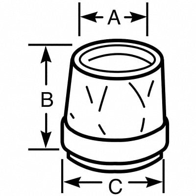 Bushing Plastic Overall L 1 13/16in MPN:TRIB200