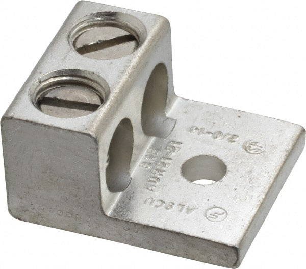 Rectangle Ring Terminal: Non-Insulated, 14 to 2/0 AWG, Compression Connection MPN:ADR21-21