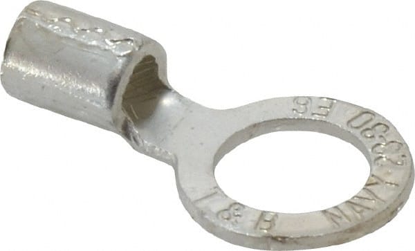 Circular Ring Terminal: Non-Insulated, 6 AWG, Crimp Connection MPN:E6-12