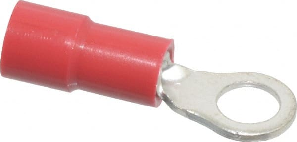 Circular Ring Terminal: Partially Insulated, 22 to 16 AWG, Crimp Connection MPN:TV18-8R-XV