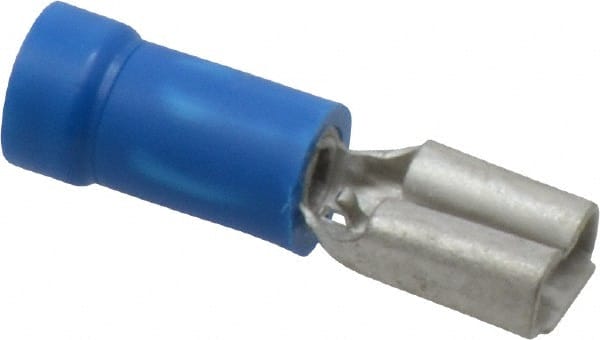 Wire Disconnect: Female, Blue, Vinyl, 16-14 AWG, 0.187