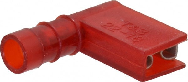 Wire Disconnect: Female, Red, Nylon, 22-18 AWG, 1/4