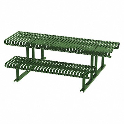 Picnic Table Green 94 in D 30 in H MPN:CRTP-8HCS-FS-LEX