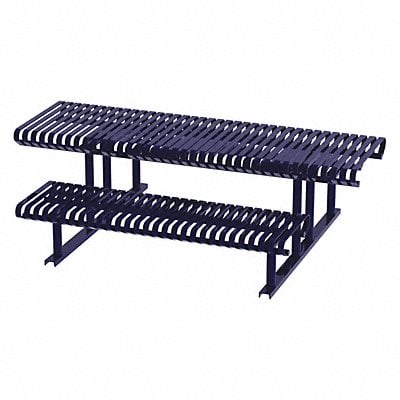 Picnic Table Blue 94 in D 77-1/2 in W MPN:CRTP-8HCS-FS-MBL