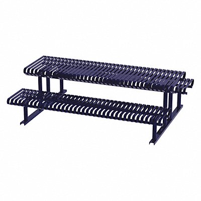 Picnic Table Blue 94 in D 30 in H MPN:CRTP-8S-FS-MBL