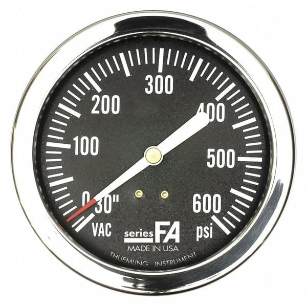 K4571 Compound Gauge 0 to 600 psi 3-1/2 Dial MPN:FA-LFP-310-FG