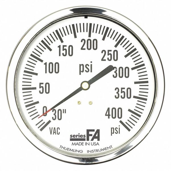 K4573 Pressure Gauge 0 to 400 psi 4-1/2 Dial MPN:FA-LFP-410-BG