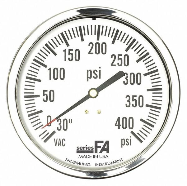 K4573 Compound Gauge 0 to 400 psi 4-1/2 Dial MPN:FA-LFP-410-EG-WOB